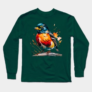 American Robin: Nature's Spring Messenger! Long Sleeve T-Shirt